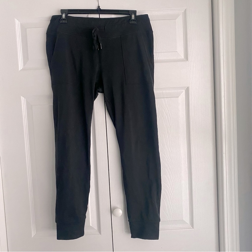 Aerie Drawstring Waist Pocket Leggings in Black Size XL